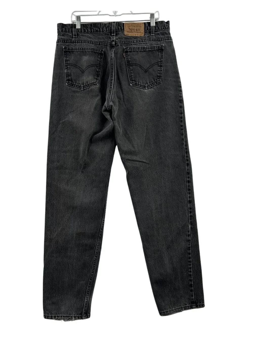 VTG 90s Levis 550 Orange Tab Mens 38x34 Relaxed Fit Tapered Leg Black Jeans USA